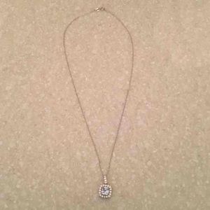 Sterling silver aquamarine necklace